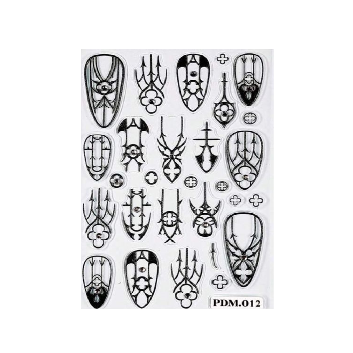 Nail stickers, Gothic