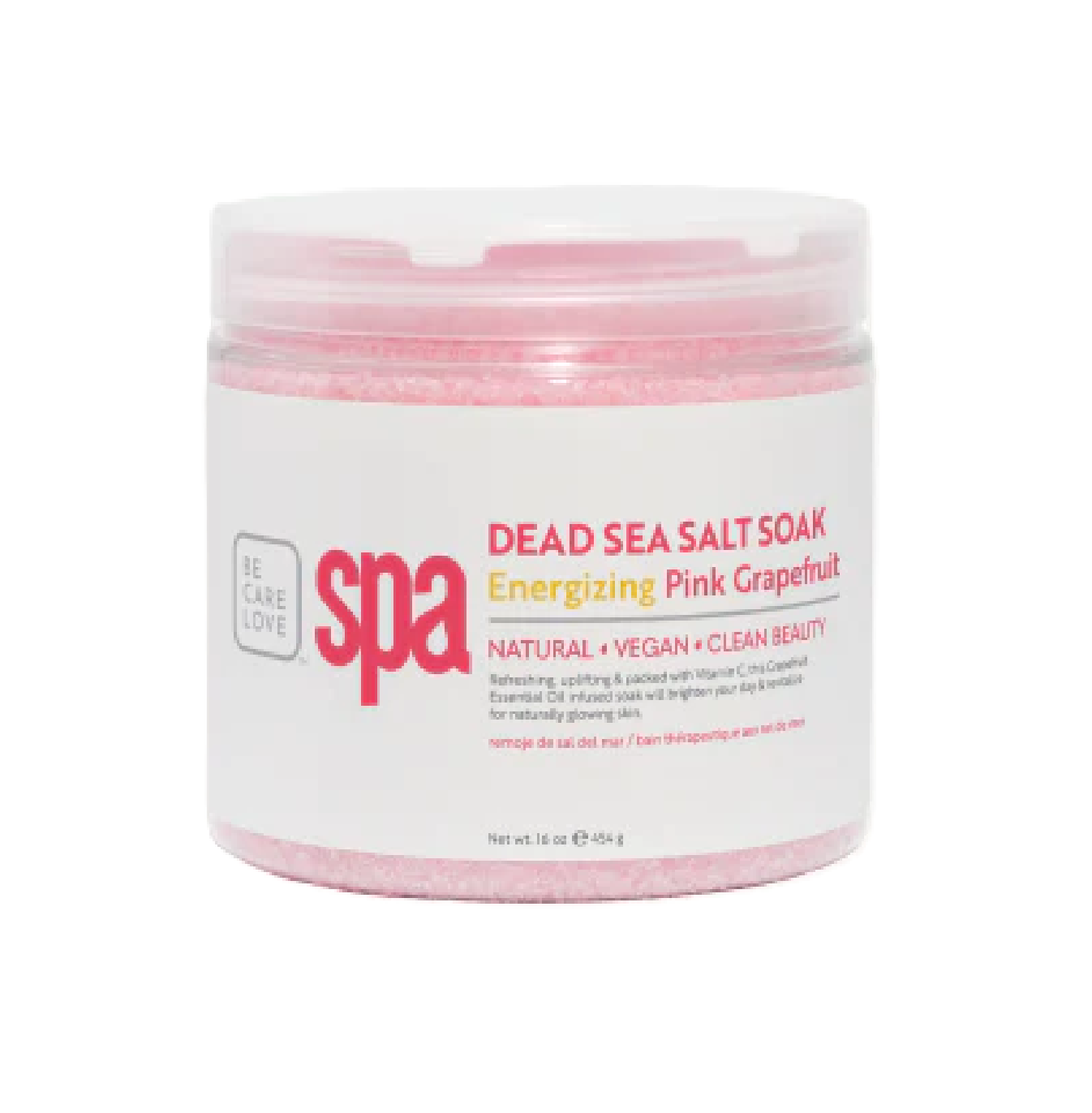 BCL Spa Dead Sea Salt Soak, Pink Grapefruit 473 ml