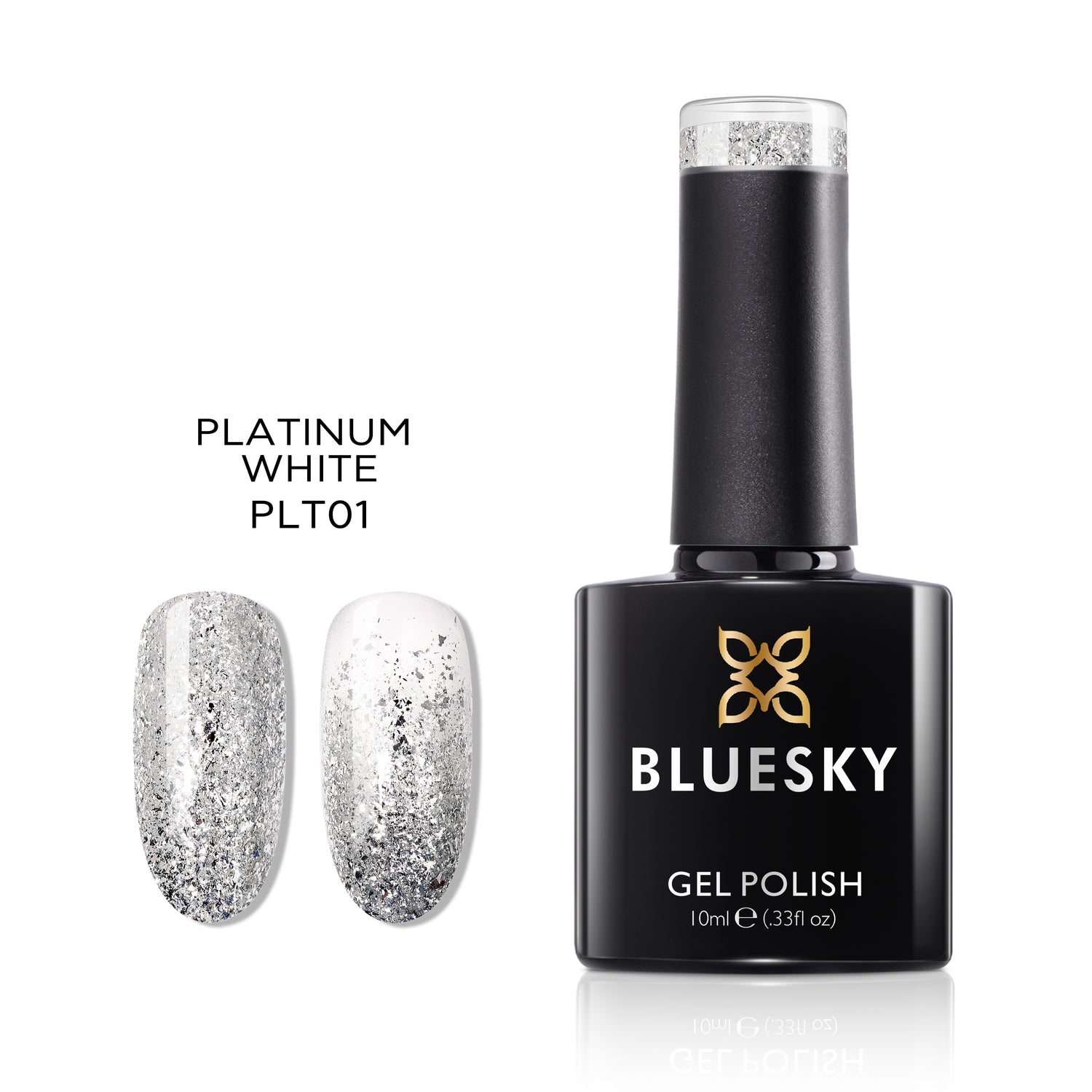 Bluesky Gel Polish, Platinum White