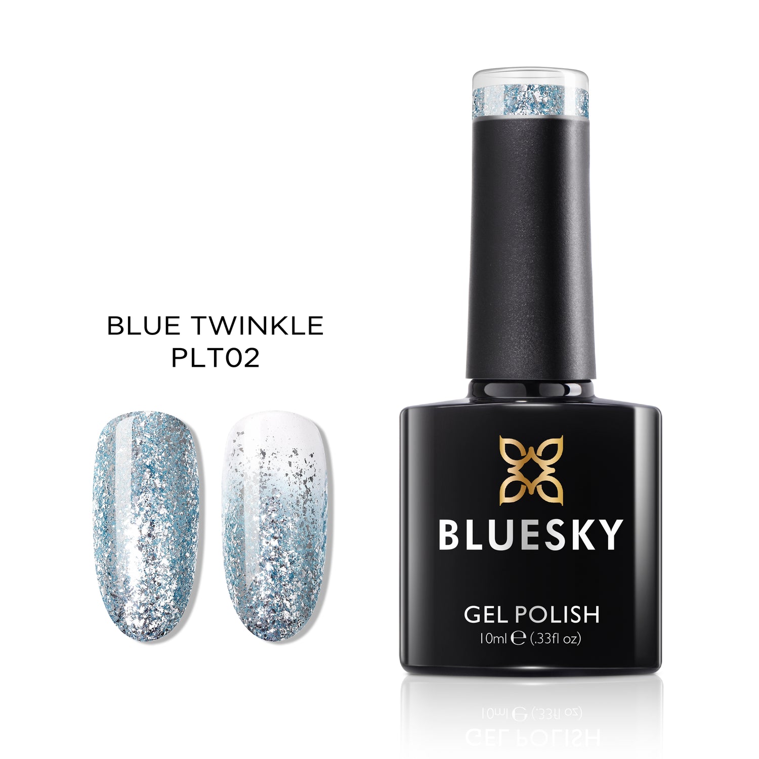 Bluesky Gel Polish, Blue Twinkle