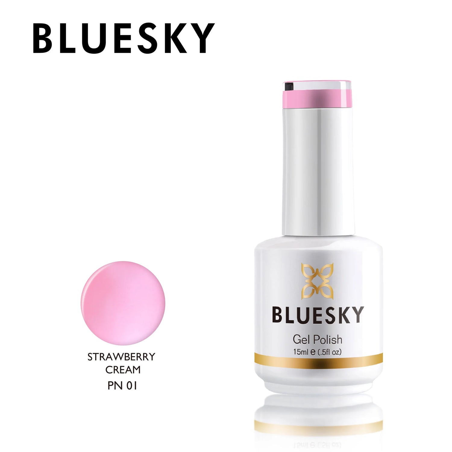 Bluesky Gel Polish, Strawberry Cream