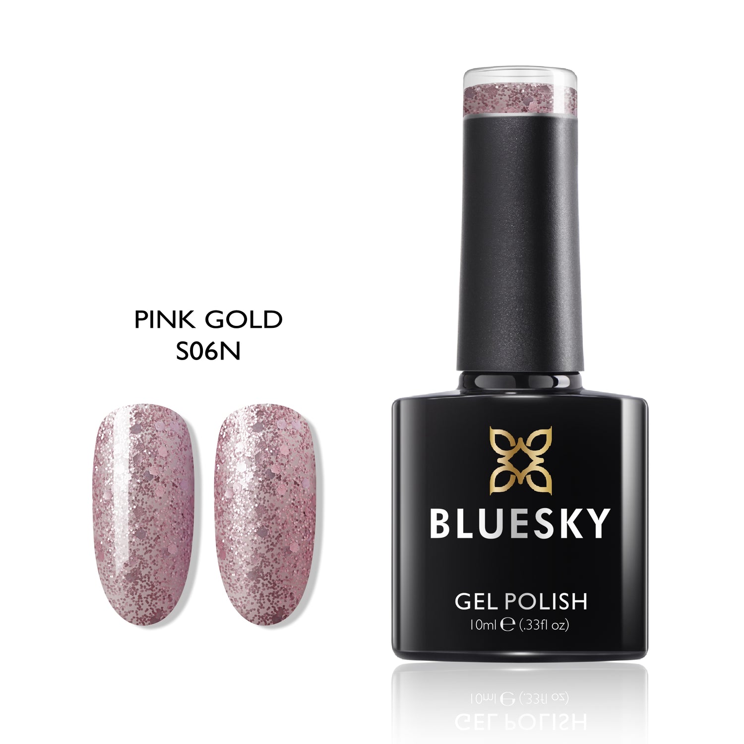 Bluesky Gel Polish, Pink Gold