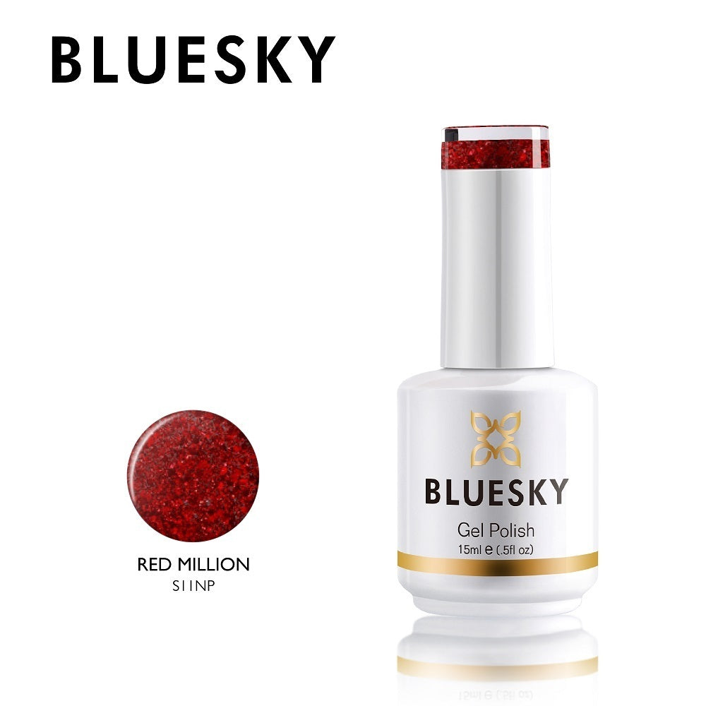Bluesky Gel Polish, Red Million