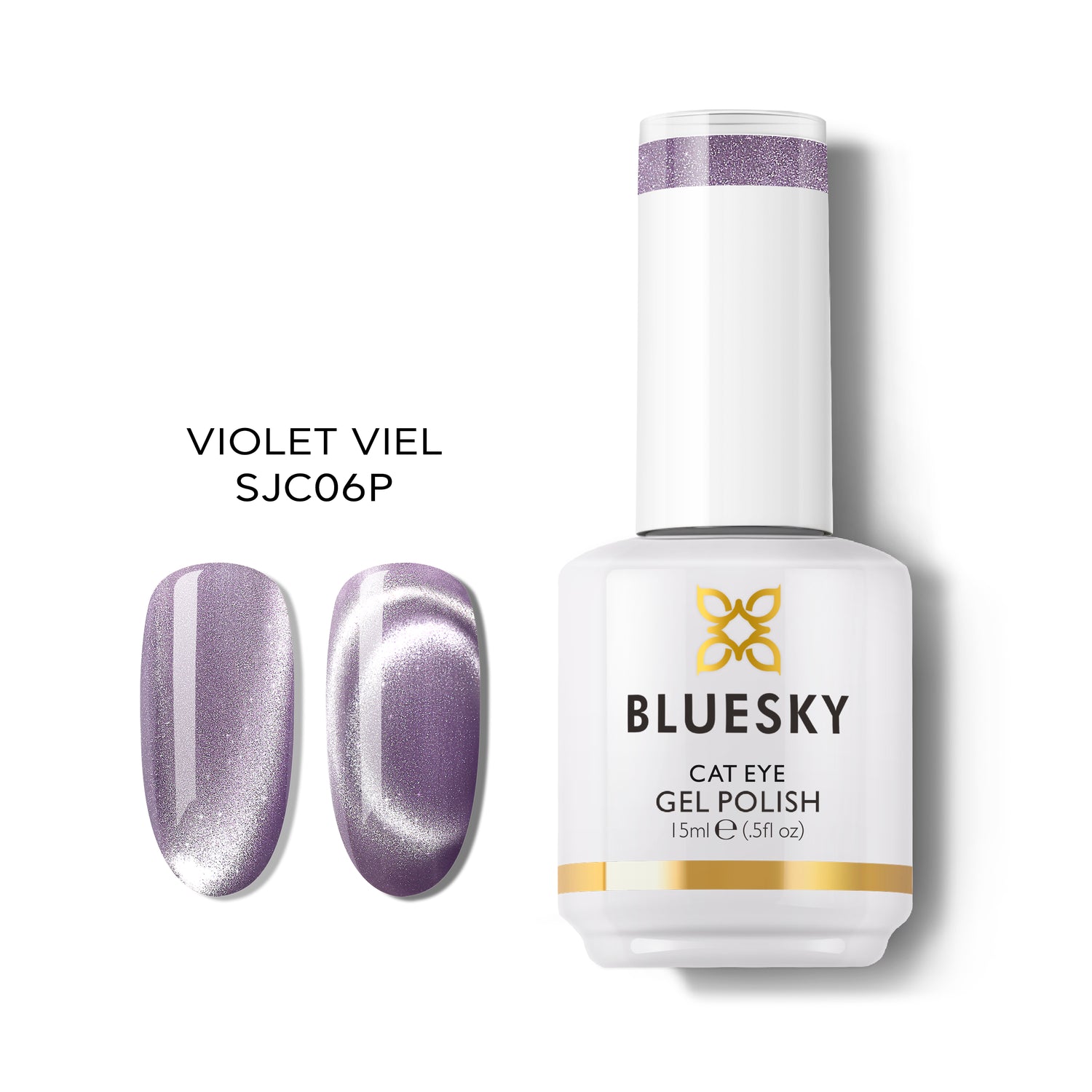 Bluesky Magnetic Gel Polish, Violet Viel
