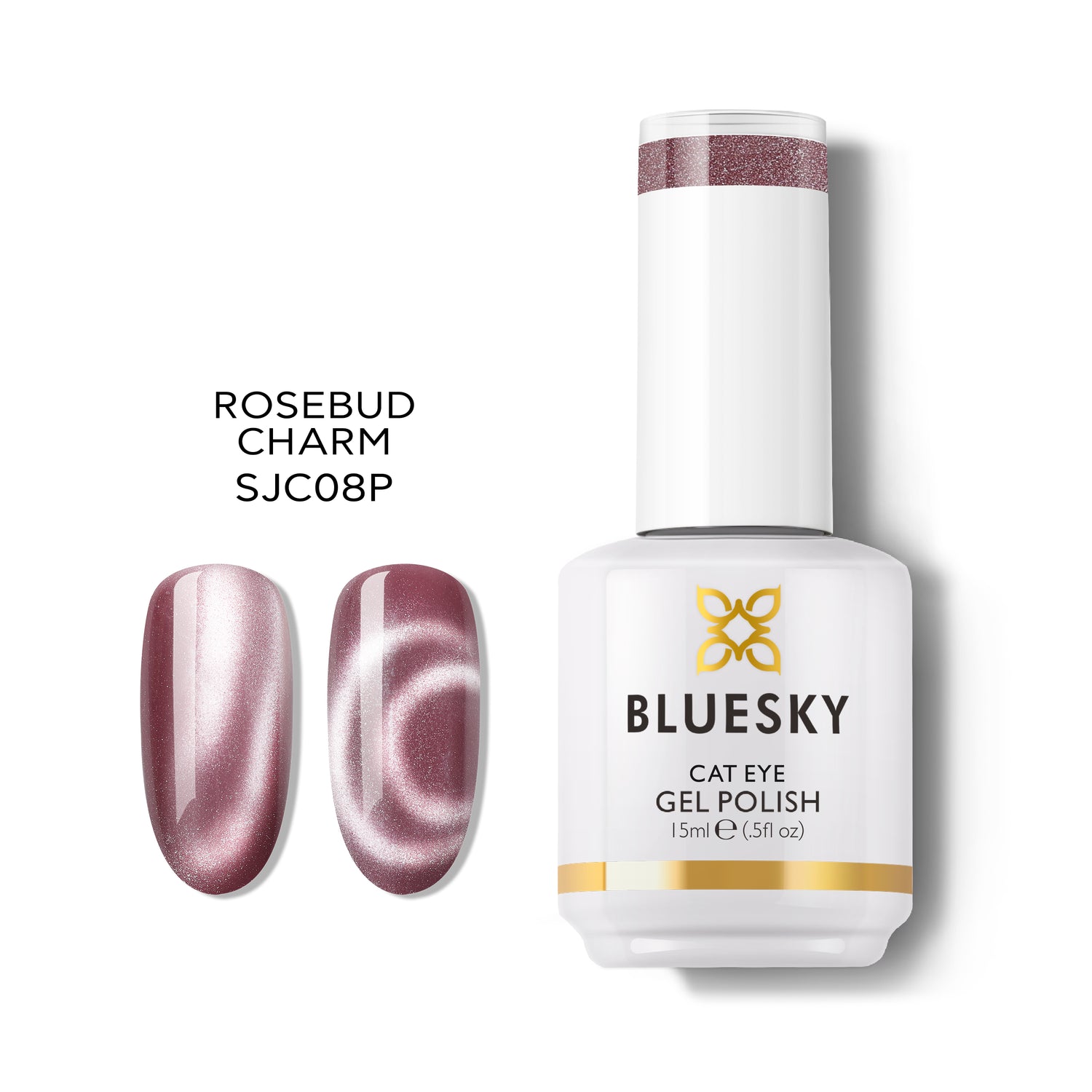 Bluesky Magnetic Gel Polish, Rosebud Charm