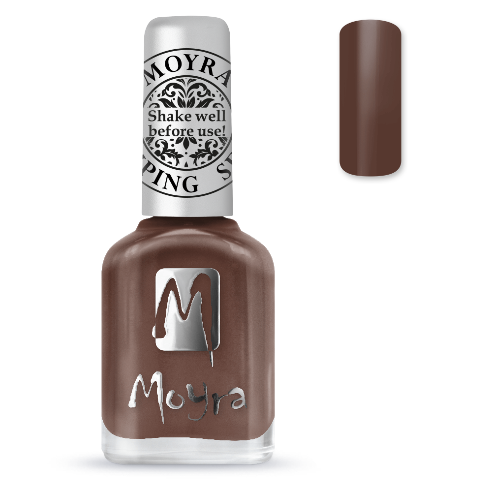 Moyra Stamping varnish, Chocolate brown