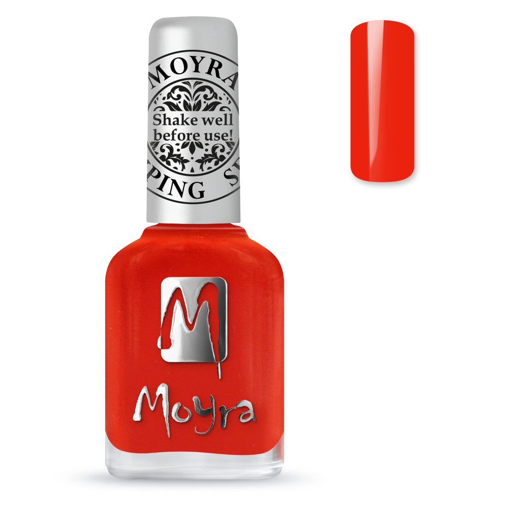 Moyra Stamping varnish, Amber orange
