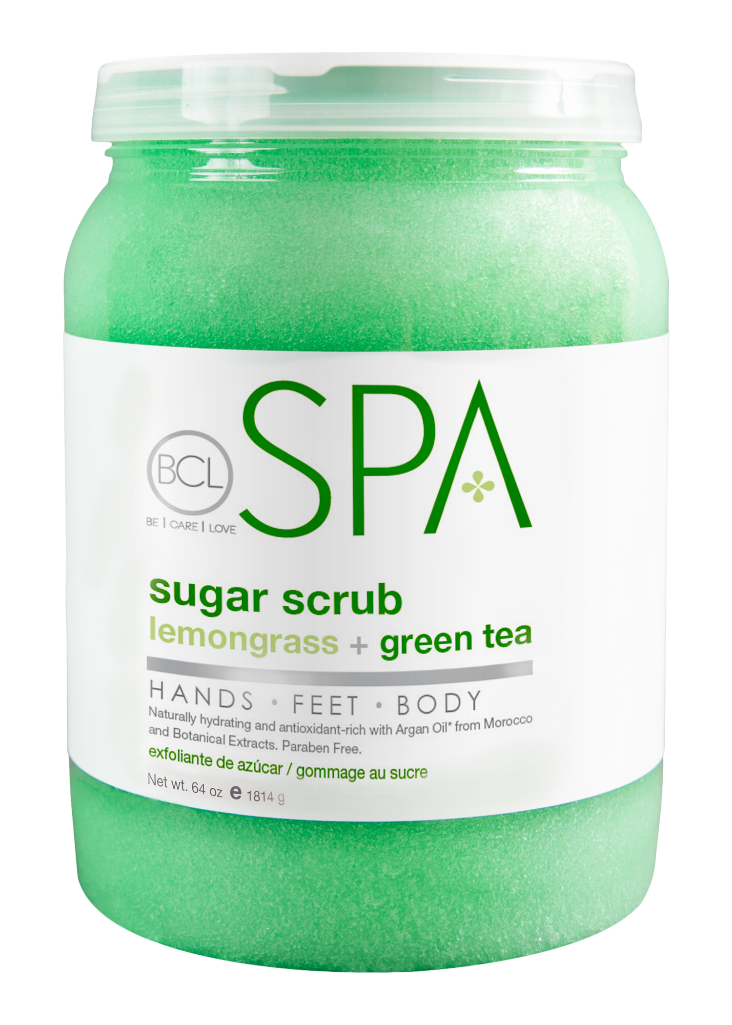 BCL Spa Sugar Scrub, Lemongrass + Green Tea