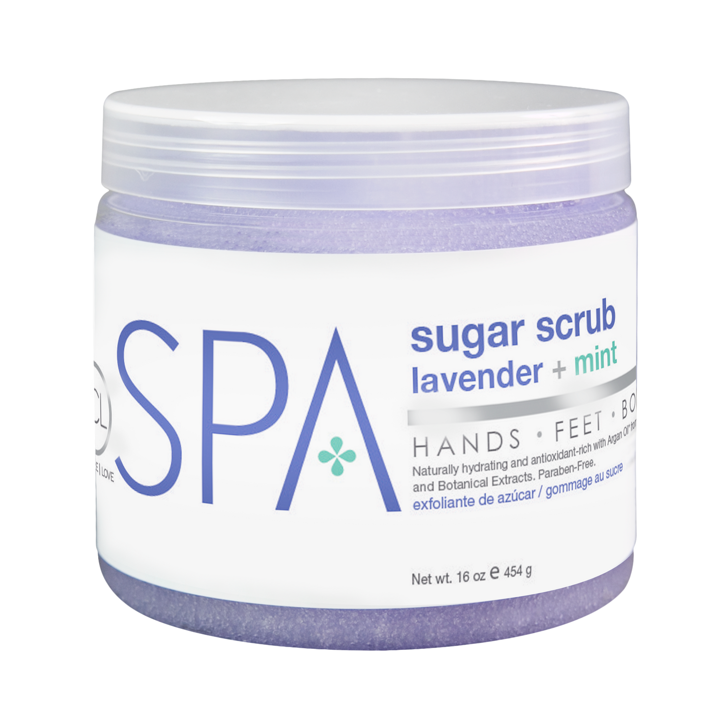 BCL Spa Sugar Scrub, Lavender + Mint 473 ml