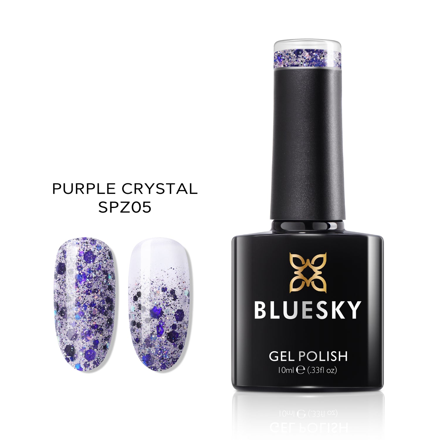 Bluesky Gel Polish, Purple Crystal