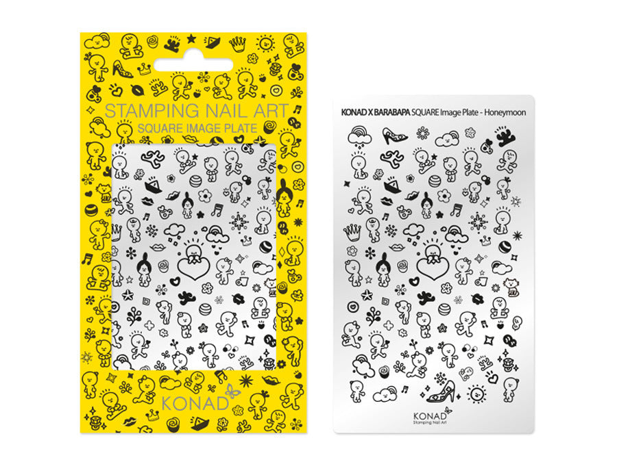 Konad Square Image Plate Stamping plate Honeymoon