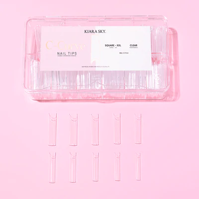 Kiara Sky XXL C-Arc Tips, Clear 500 pcs