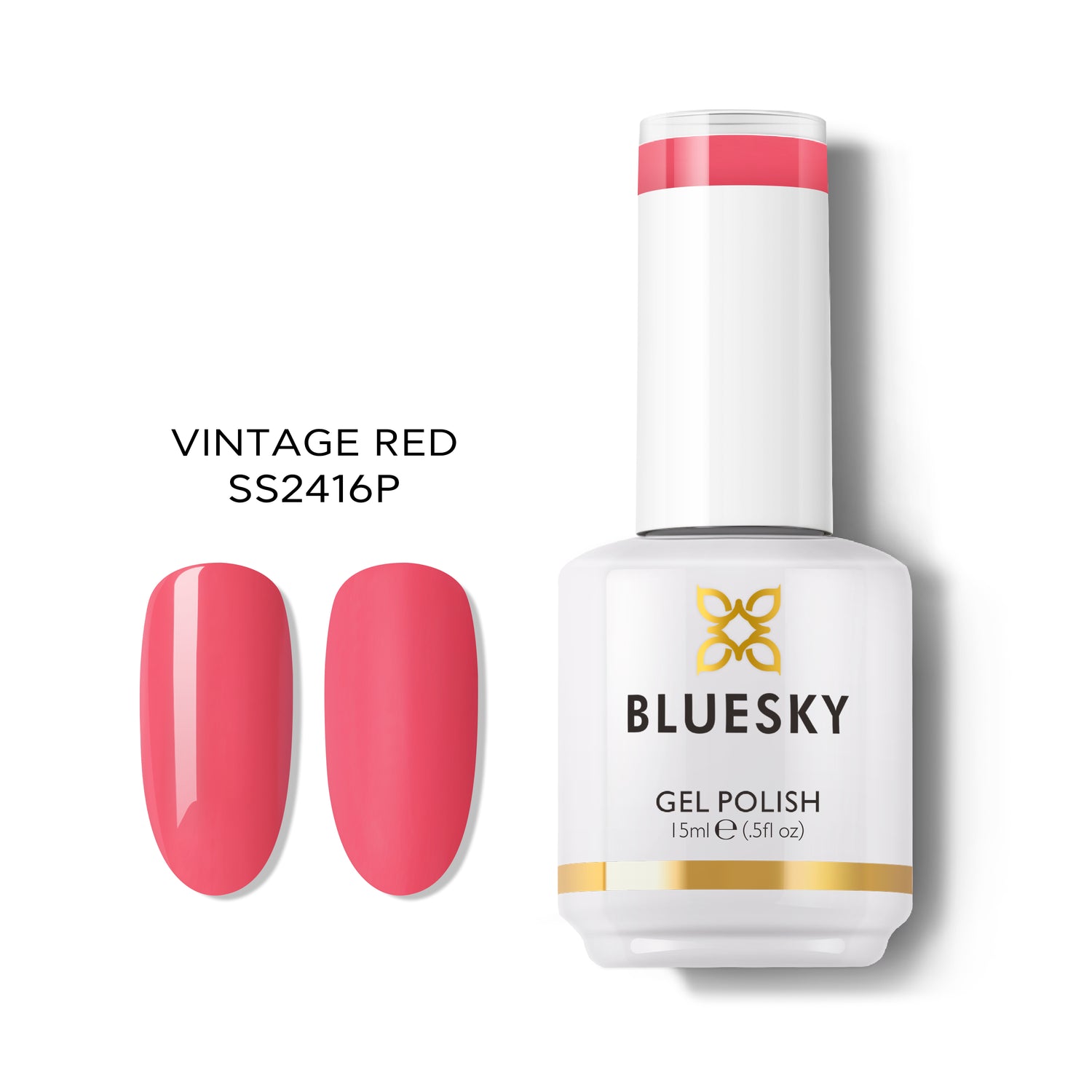 Bluesky Gel Polish, Vintage Red