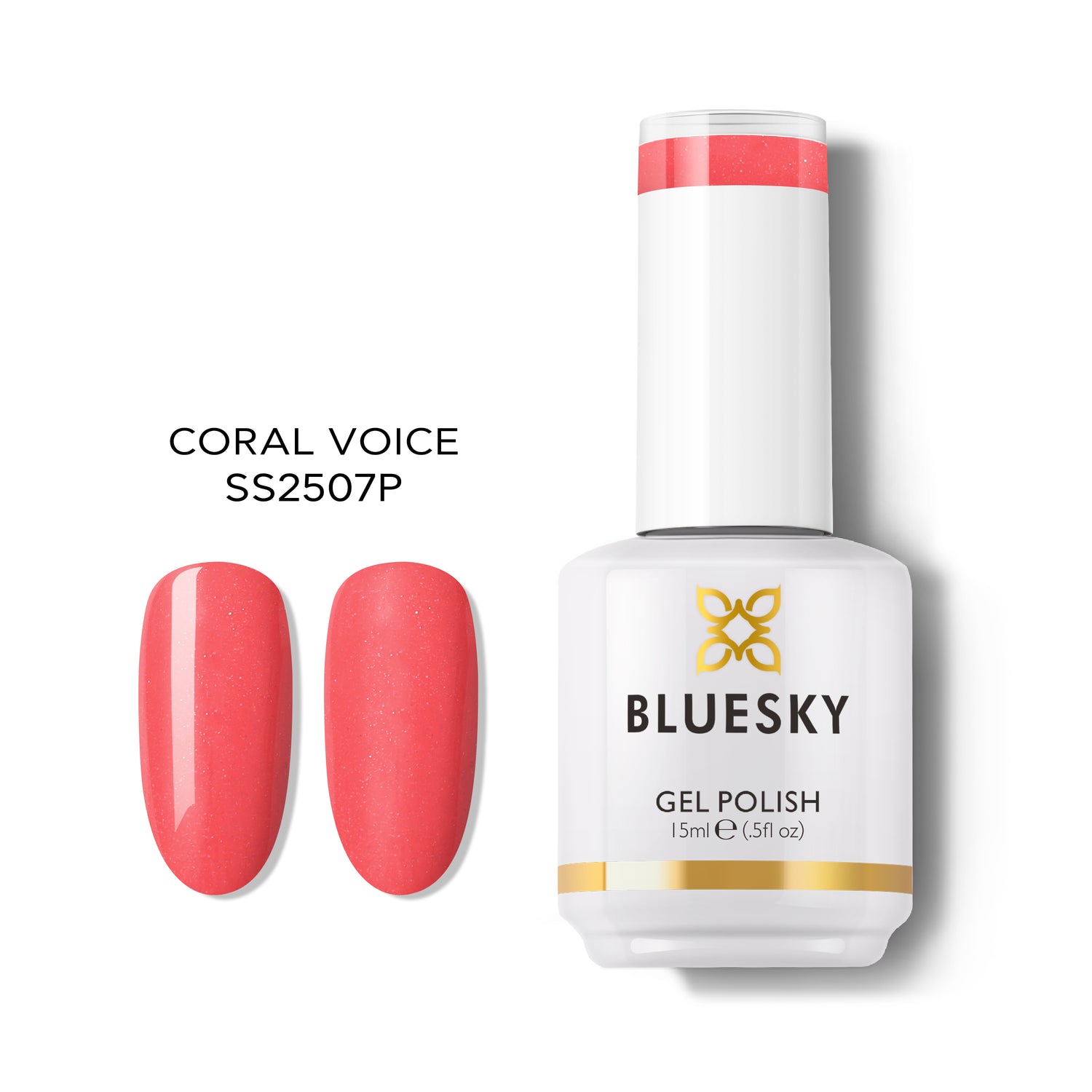 Bluesky Gel Polish, Coral Voice