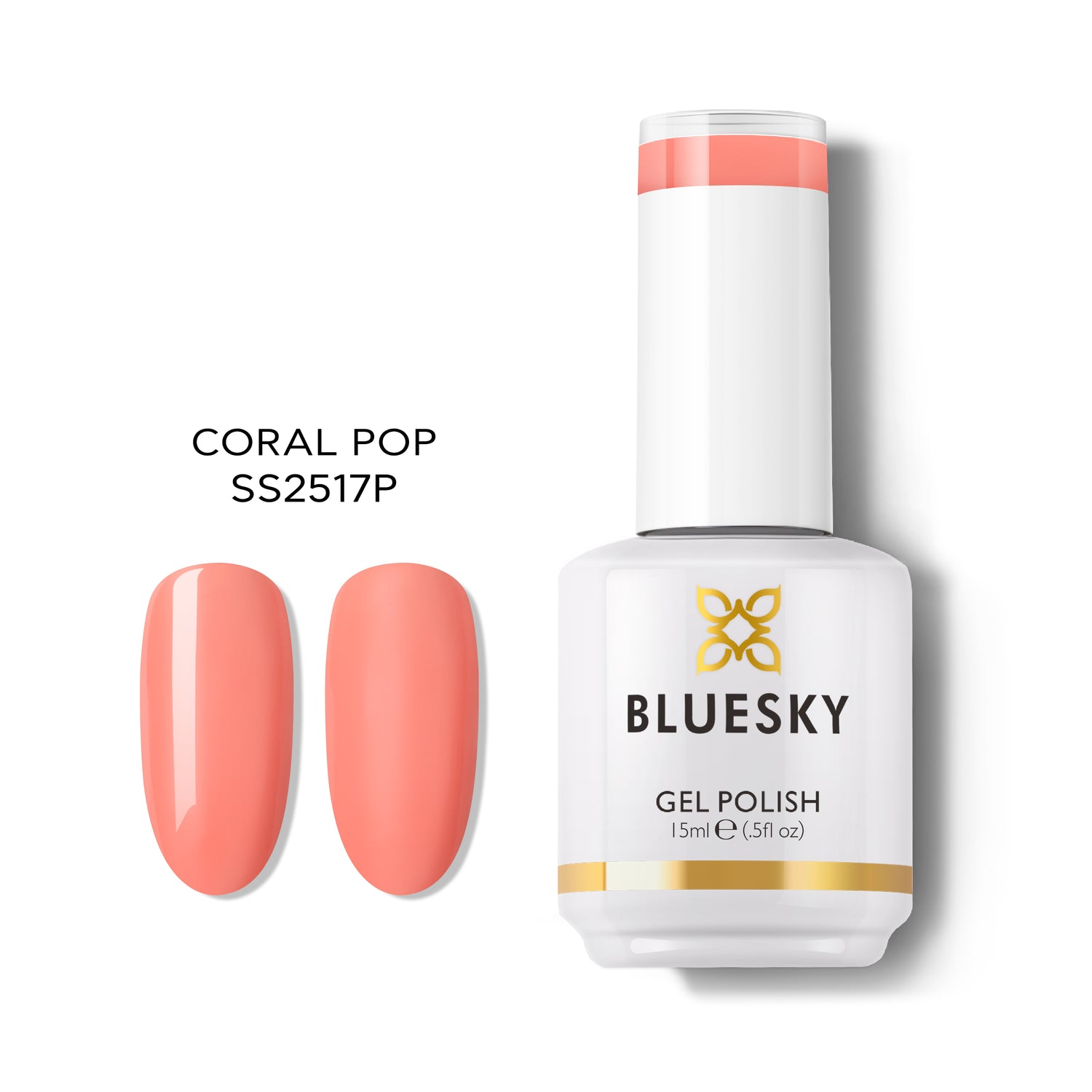 Bluesky Gel Polish, Coral Pop