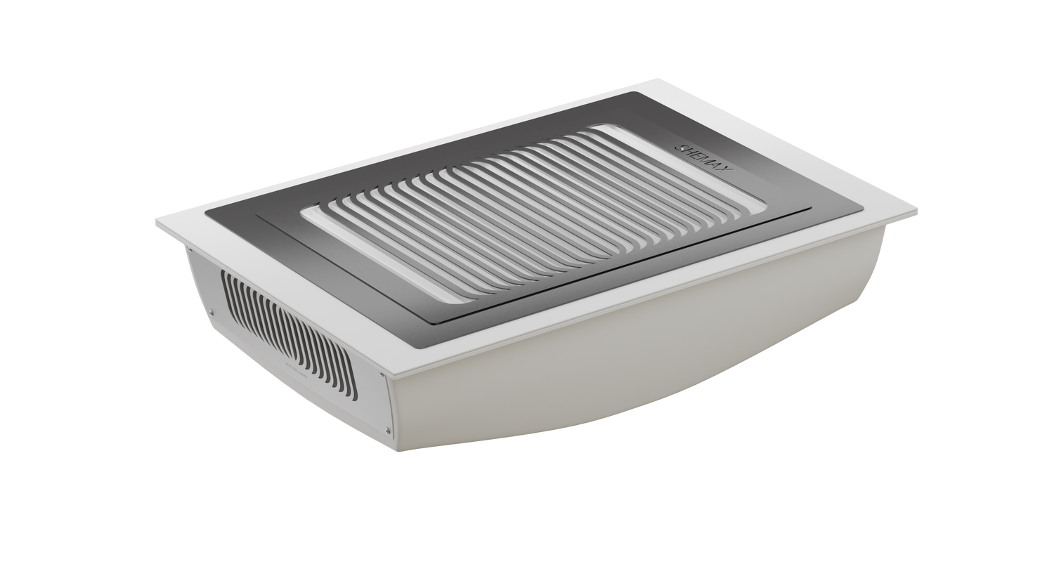 SheMax Smart V-PRO Countertop Nail Vacuum Cleaner, White