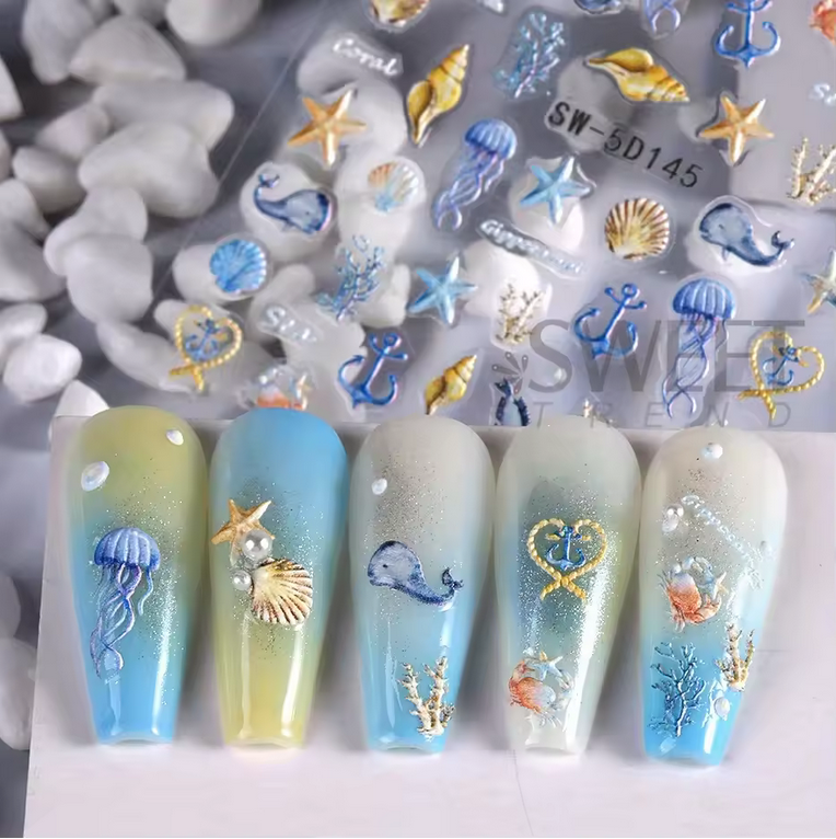 Nail Stickers, Ocean