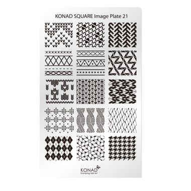 Konad Square Image Plate Stamping plate 21