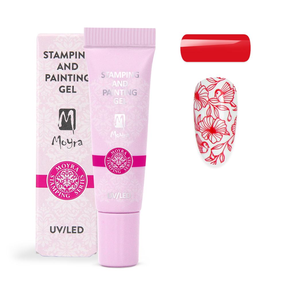 Moyra Stamping & Painting Gel, Red 04