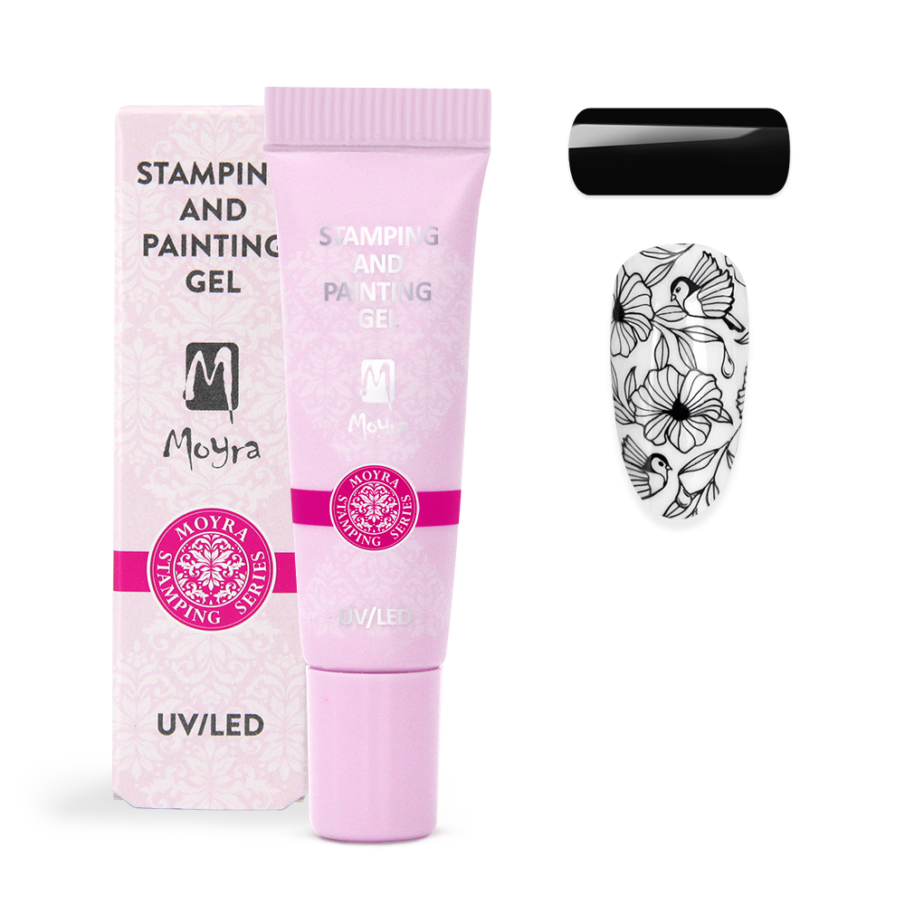 Moyra Stamping & Painting Gel, Black 07