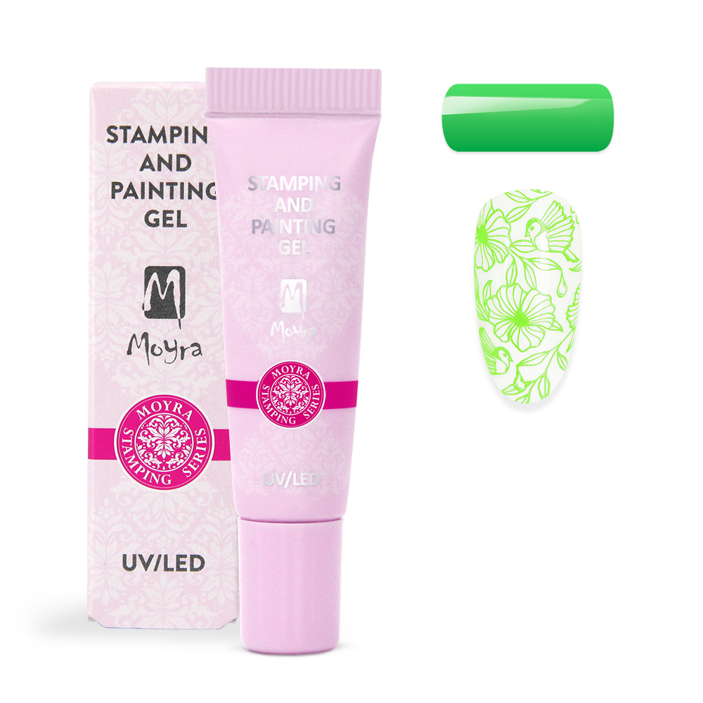 Moyra Stamping & Painting Gel, Vivid Green 09