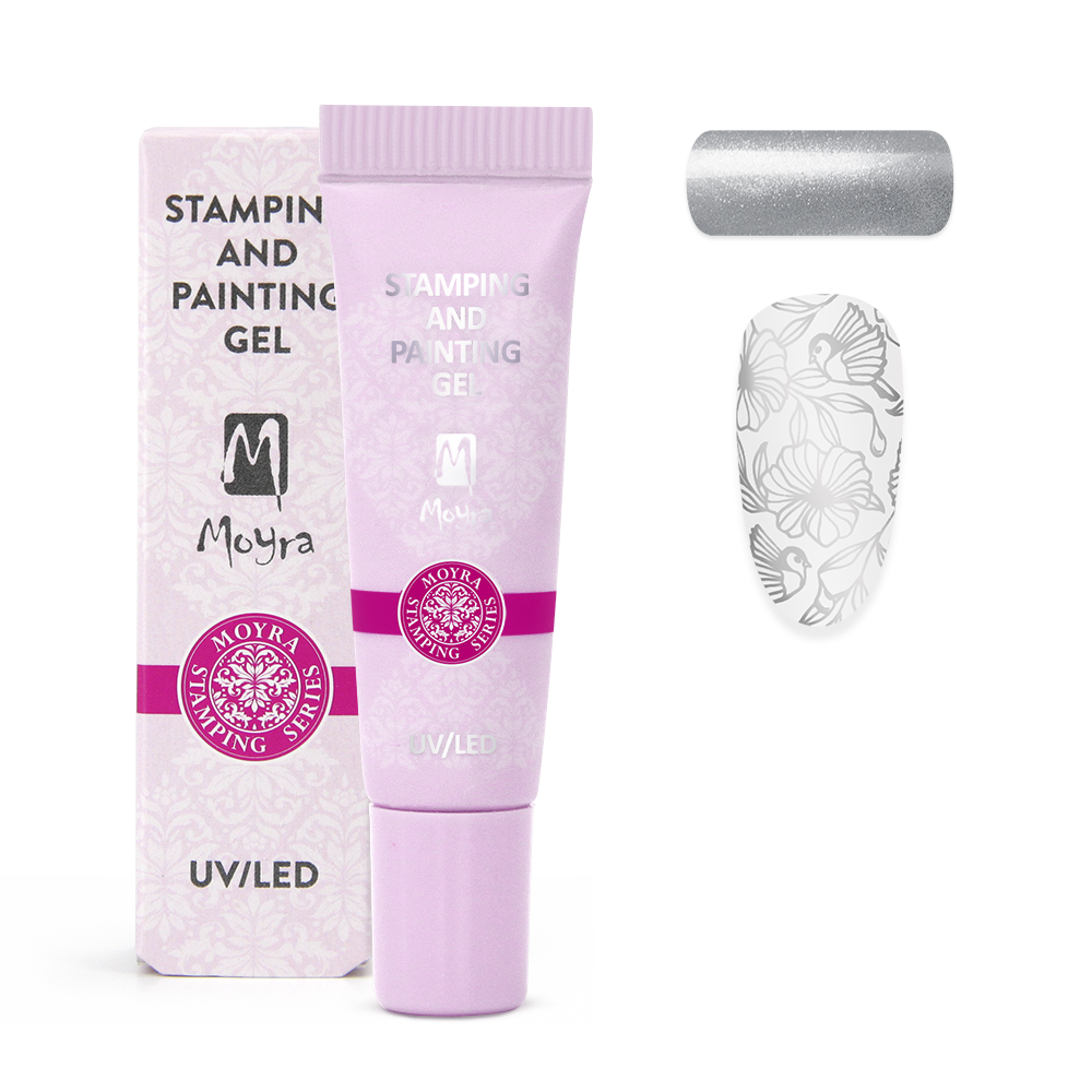 Moyra Stamping & Painting Gel, Silver 19