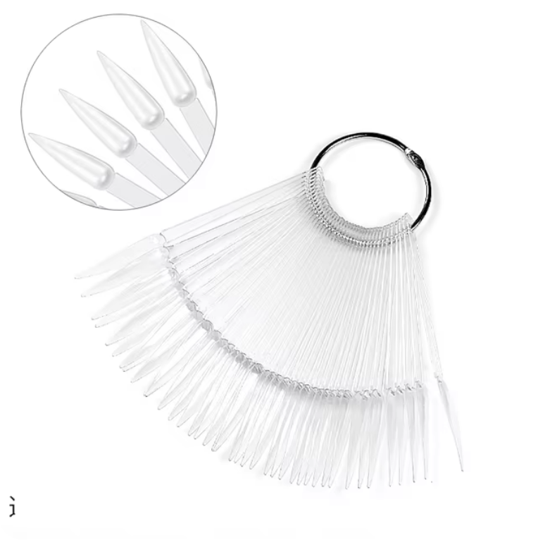 Nail Fan Transparent Stiletto 50 pcs