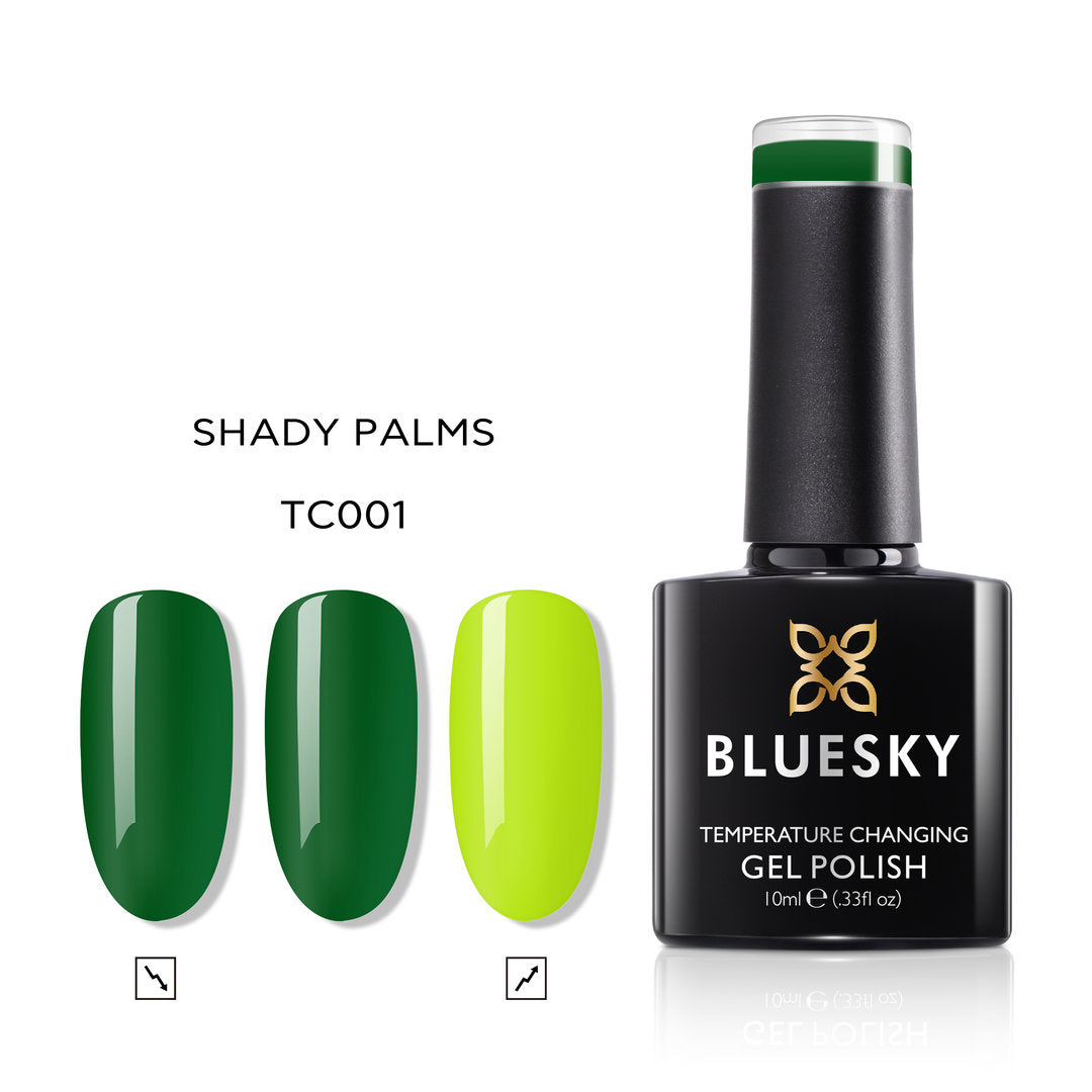 Bluesky Thermogel polish, Shady Palms