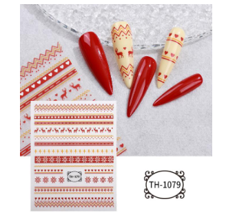 Nail stickers, Christmas 1