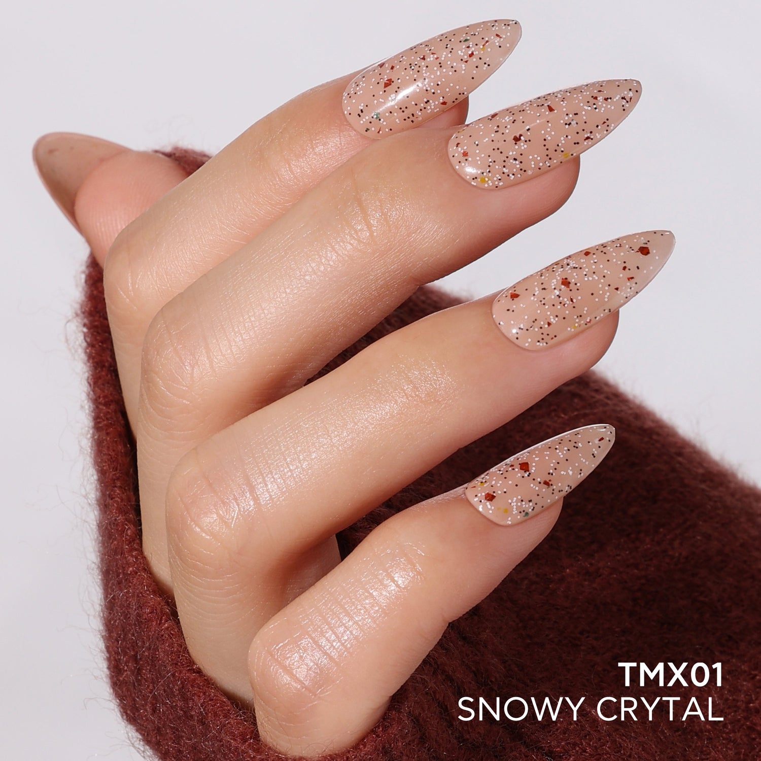 Bluesky No Wipe Glitter Top Gel top coat, Snowy Crystal