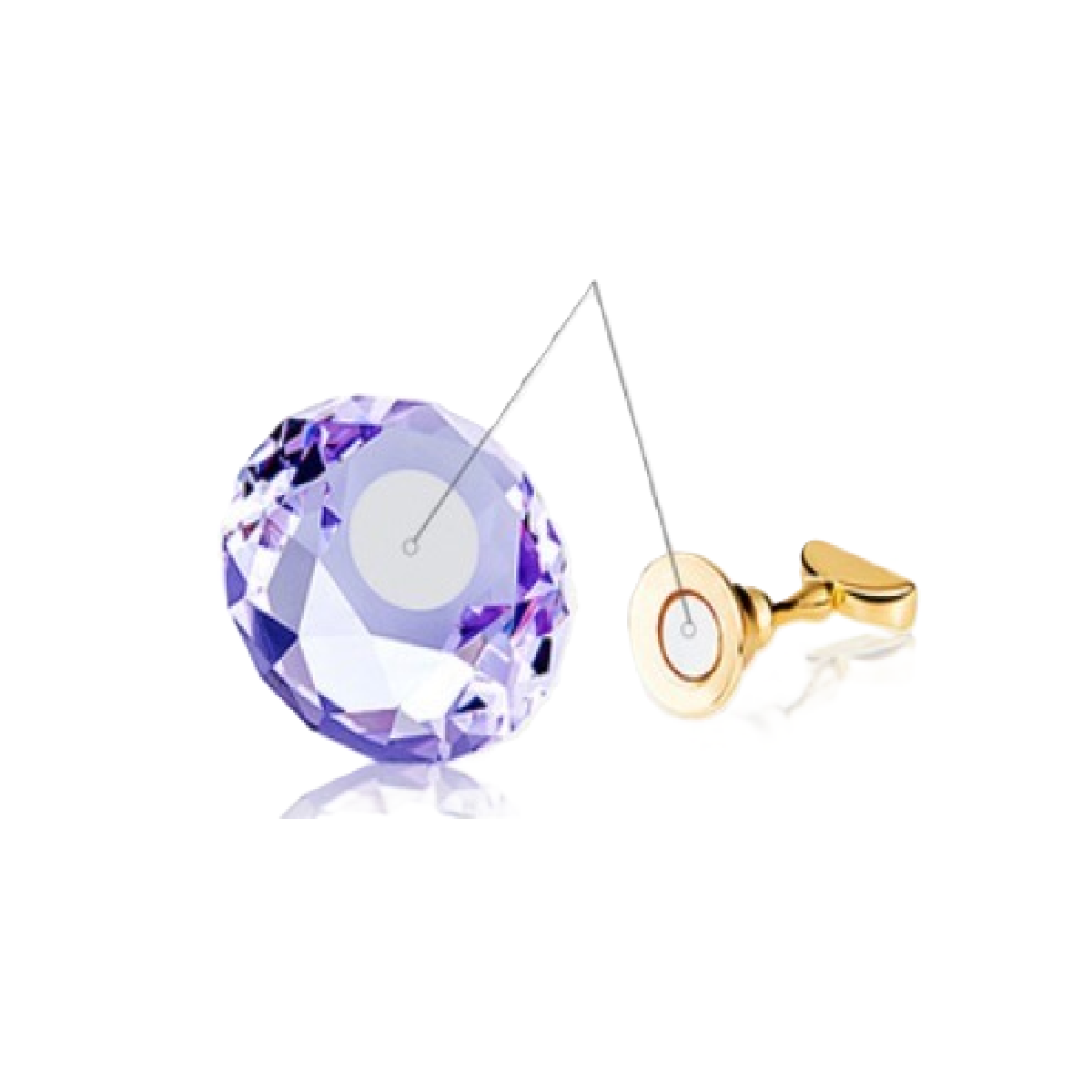 Magnetic Crystal Tip Holder Purple