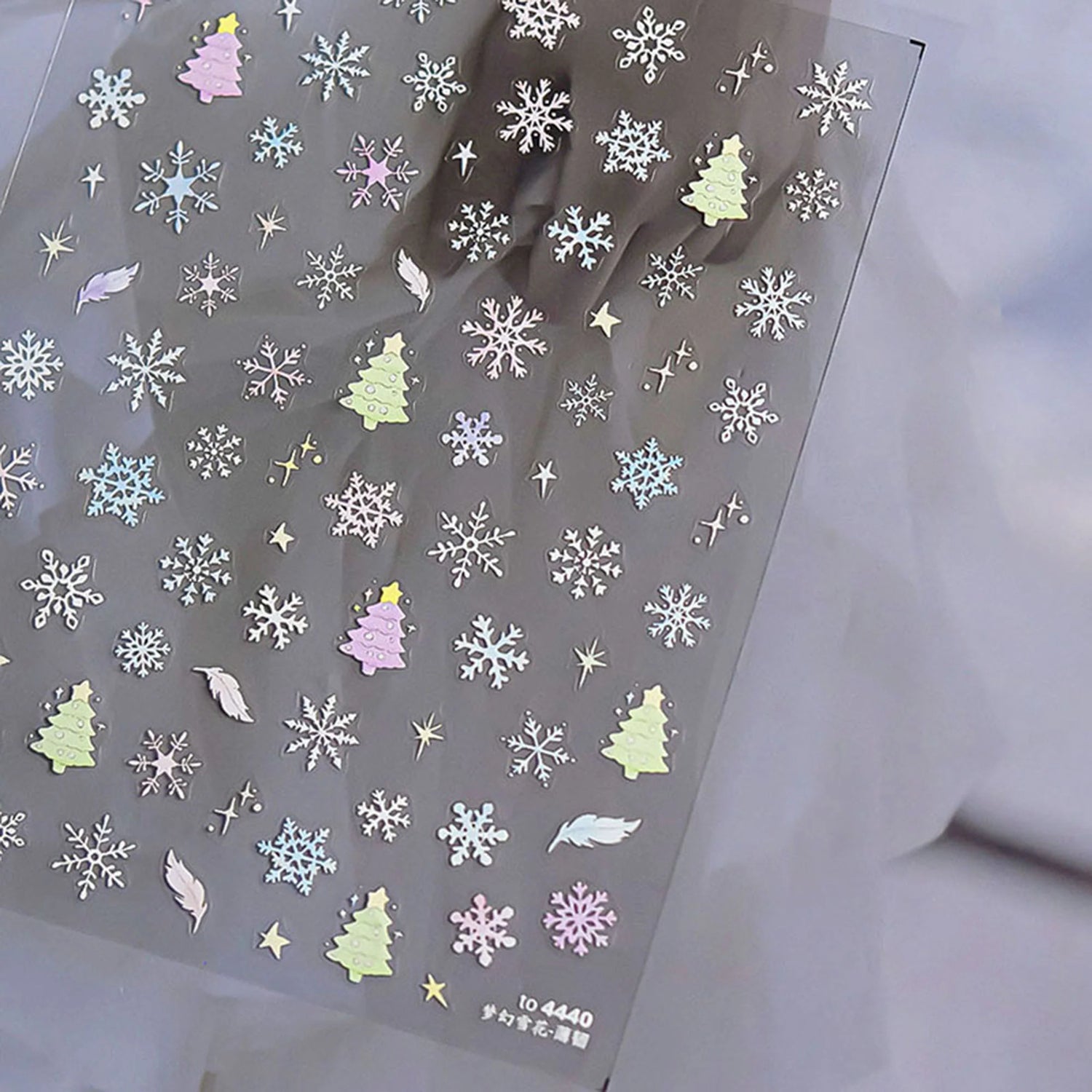 TOMONI Kynsitarrat, Pastel Snowflakes