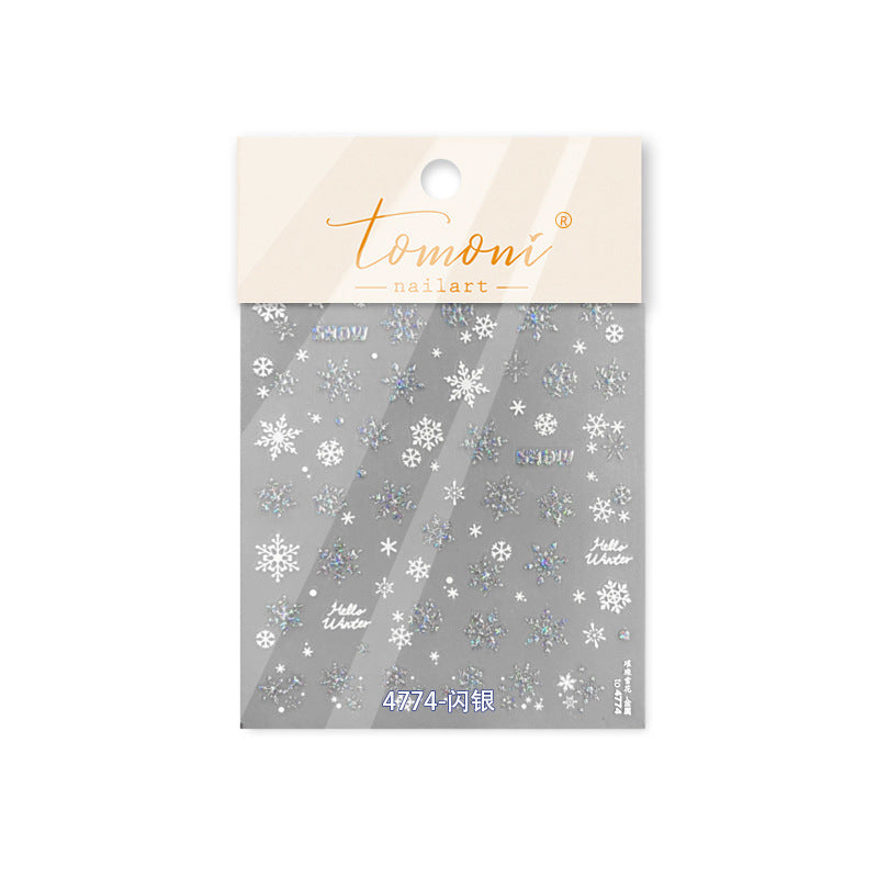 TOMONI Kynsitarrat, Glitter Snowflakes