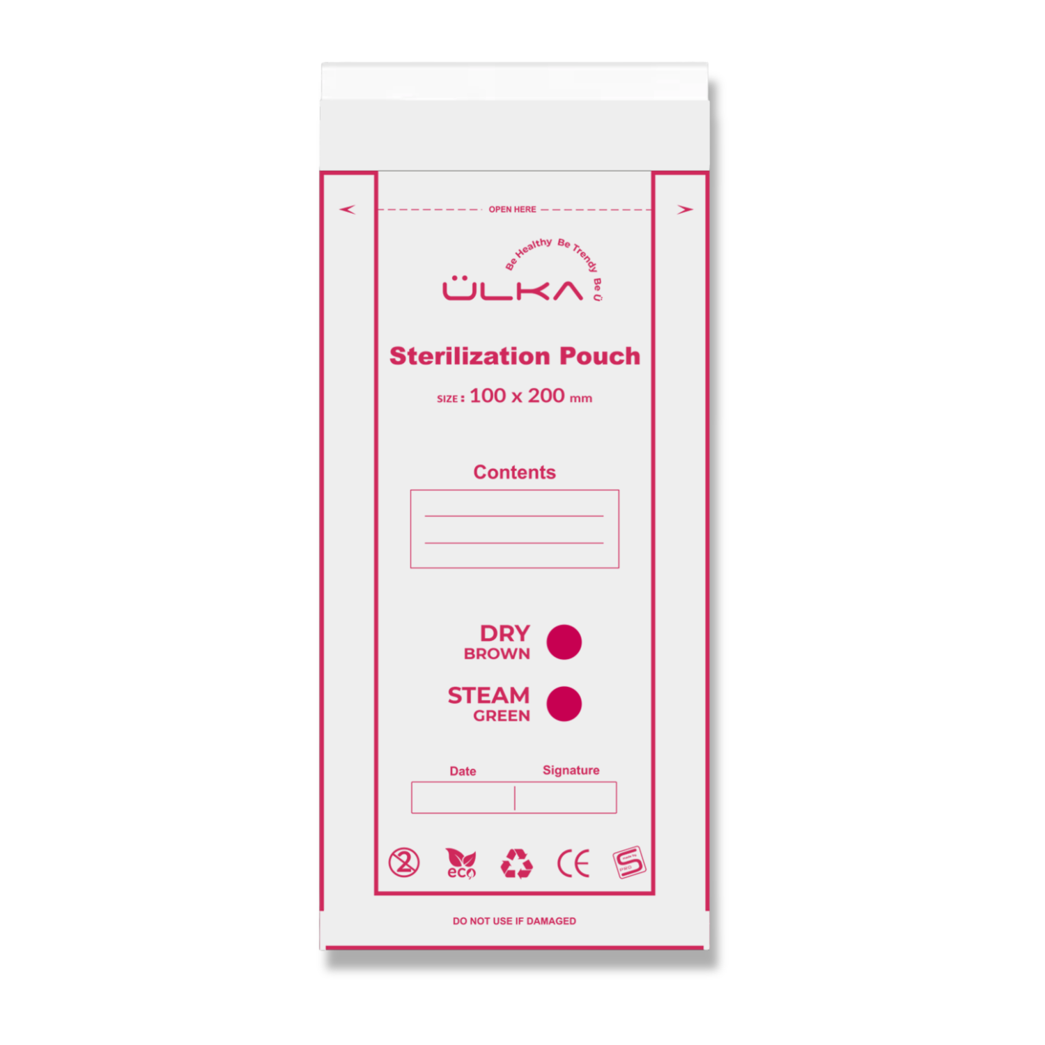 Ülka Sterilization Pouches 100x200 mm, 100 pcs – Coming soon!