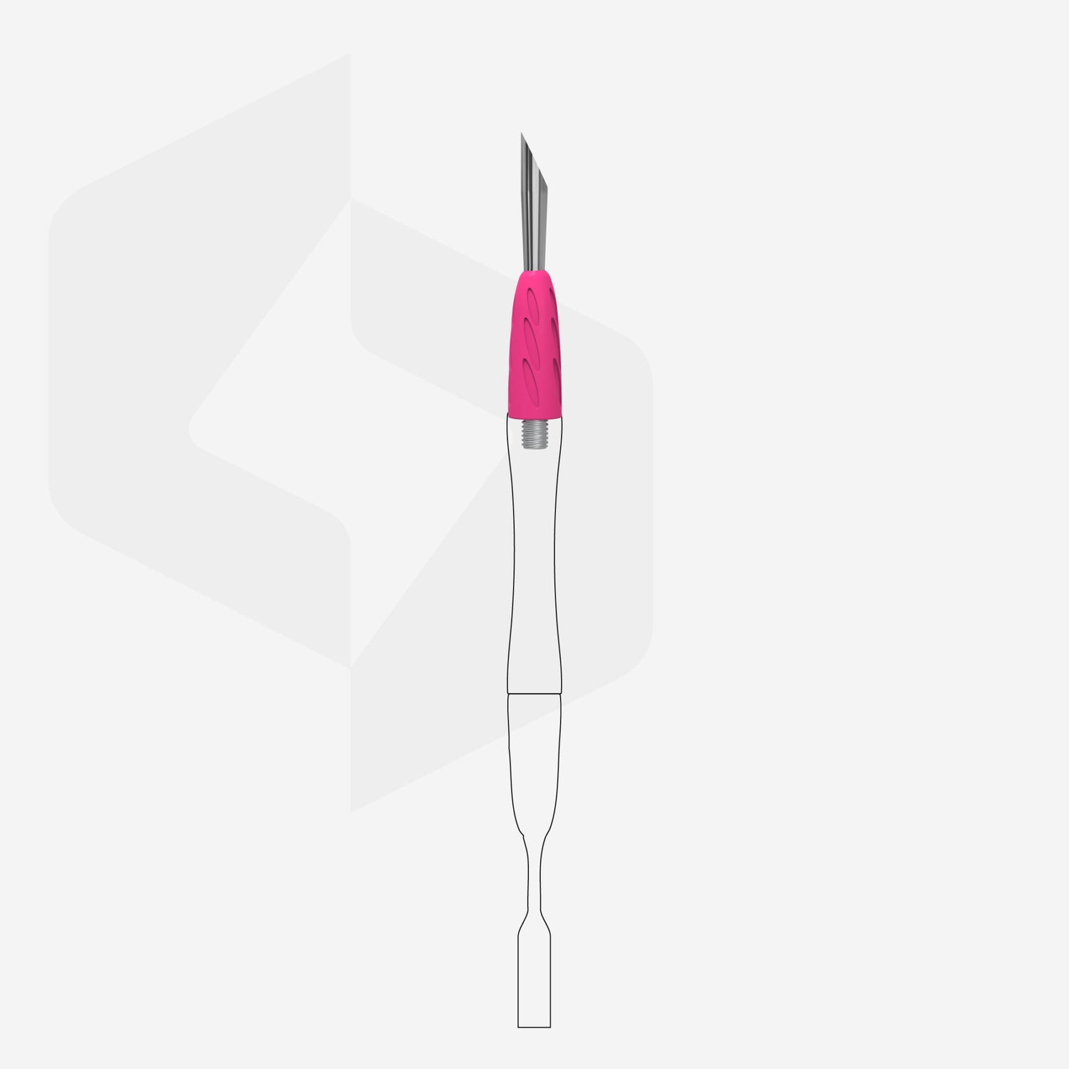 Staleks Pro UNIQ Combo Cuticle Pusher Replacement Head Vino, WPPQ-12