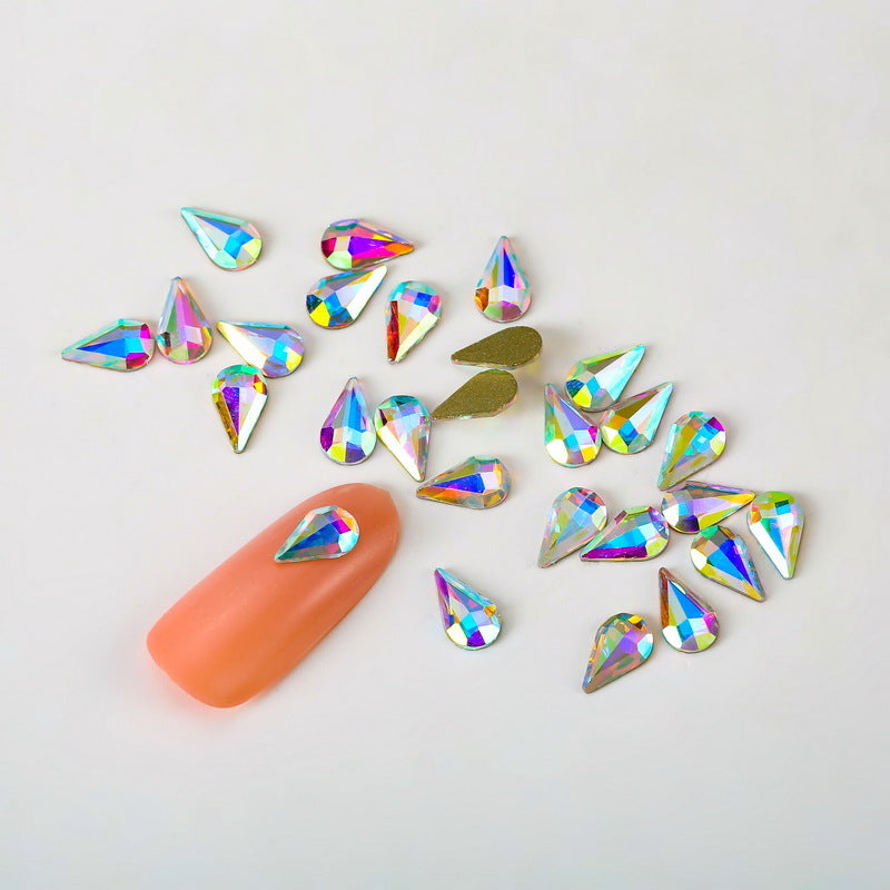 Teardop -Mallinen Kristalli 4*8mm 25 kpl