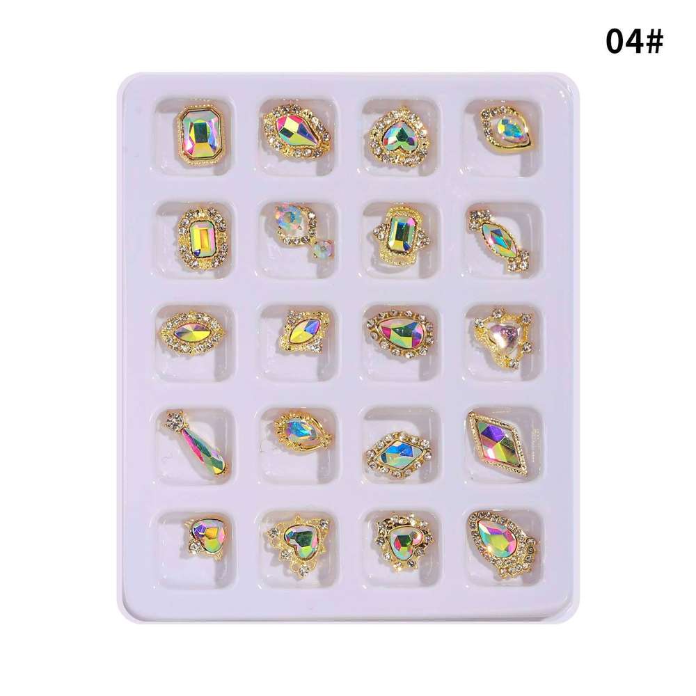 Assortment of Crystals with Decorative Frames, Clear AB