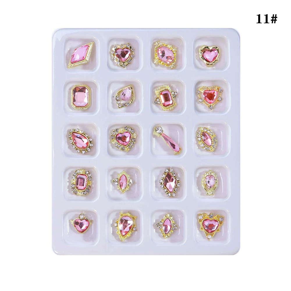 Lajitelma Kristalleja Koristeellisilla Kehyksillä, Lt. Rose