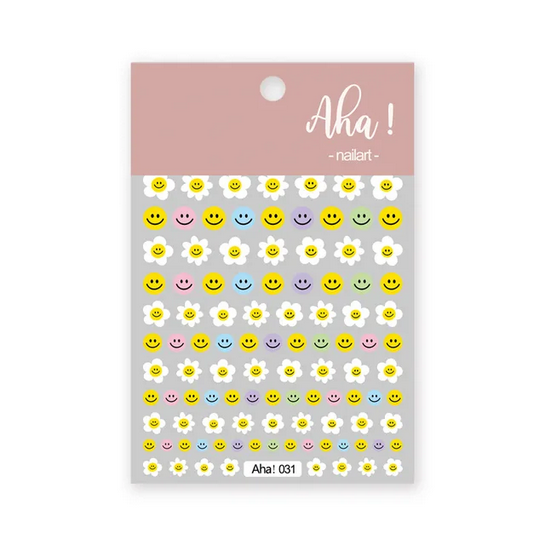 Aha! Kynsitarrat, Smiley Flowers 031
