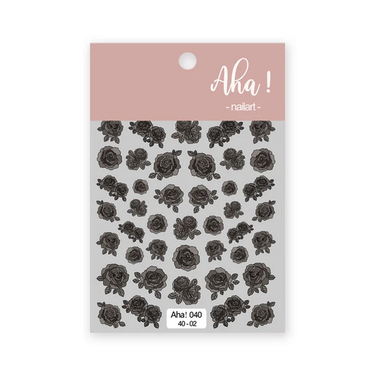 Aha! Kynsitarrat, Roses Black 040
