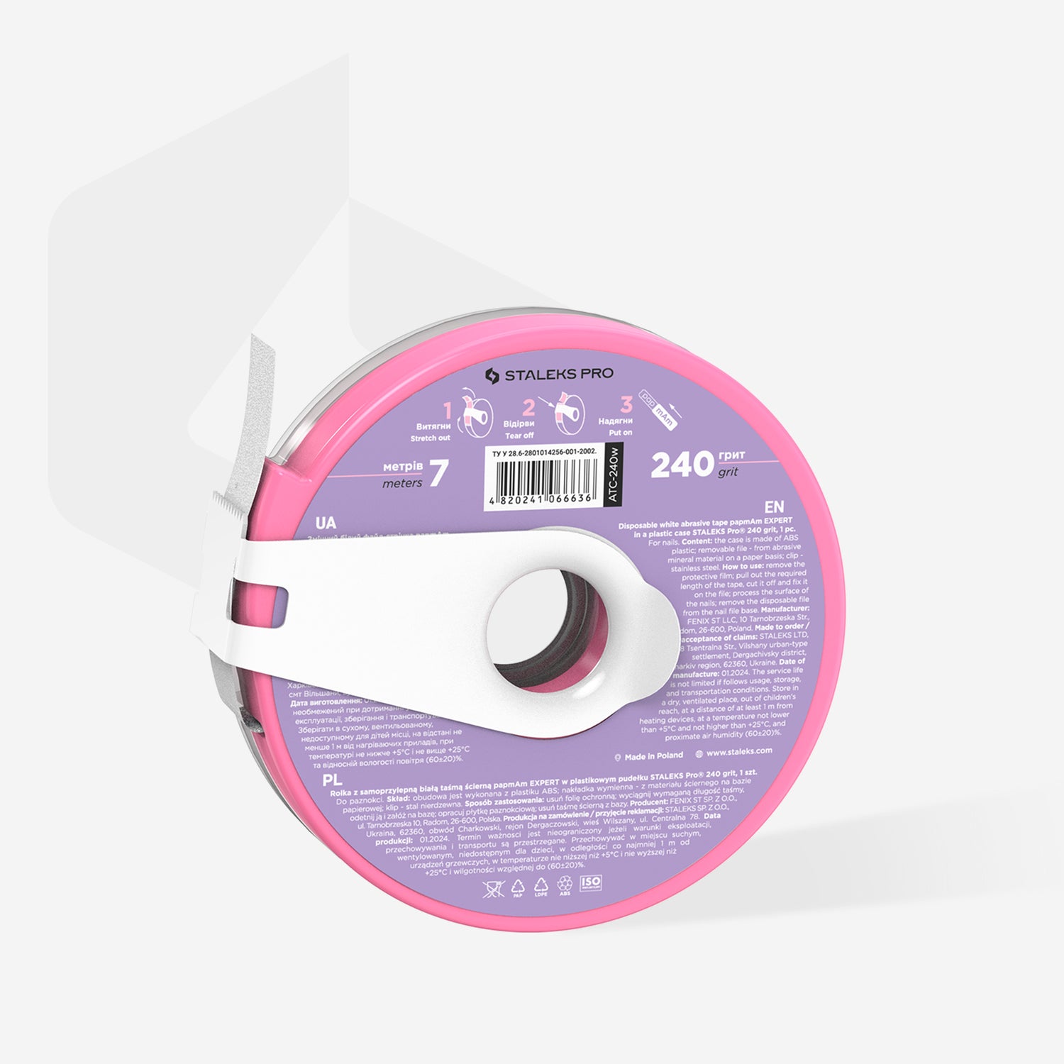 Staleks Pro Scraping Paper With Adhesive Surface EXPERT 240 grit 7m, ATC-240W