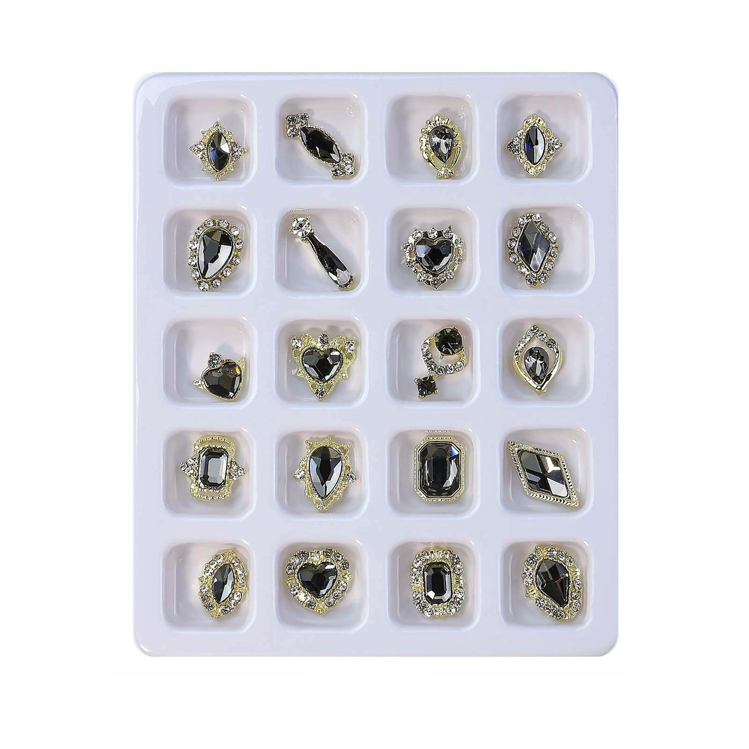 Lajitelma Kristalleja Koristeellisilla Kehyksillä, Black Diamond 20 kpl