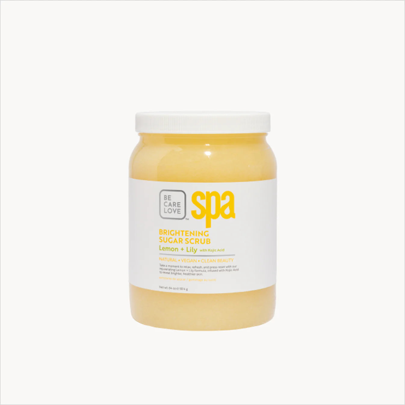 BCL Spa Sugar Scrub, Lemon + Lily with Kojic Acid