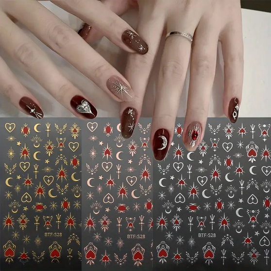 Nail stickers, Mystic Rose Gold