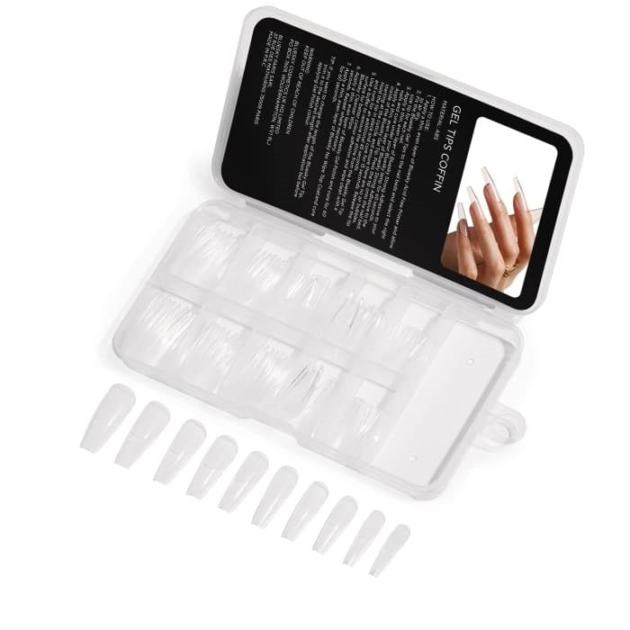 Bluesky Soft Gel Kokokynnen Tipit, Coffin