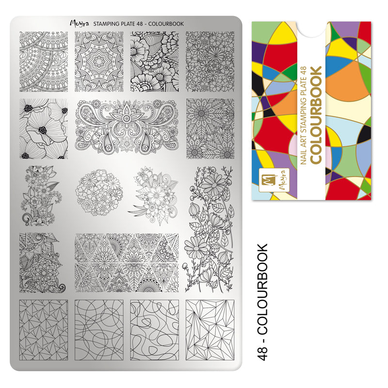 Moyra Stamping plate, 48 Colourbook
