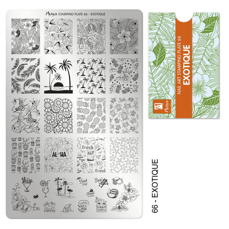 Moyra Stamping plate, 66 Exotique