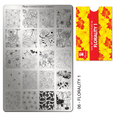 Moyra Stamping plate, 06 Florality
