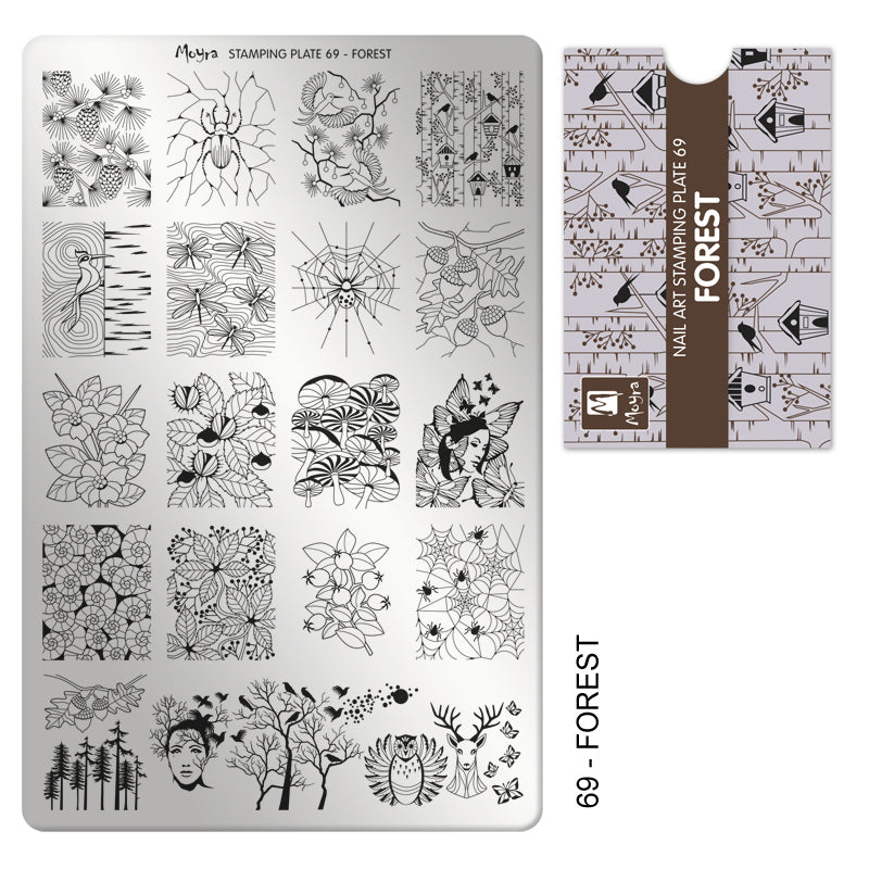 Moyra Stamping Plate, Forest