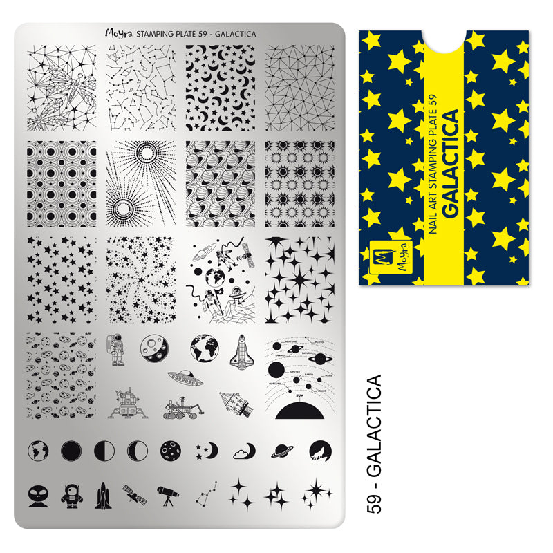 Moyra Stamping plate, 59 Galactica